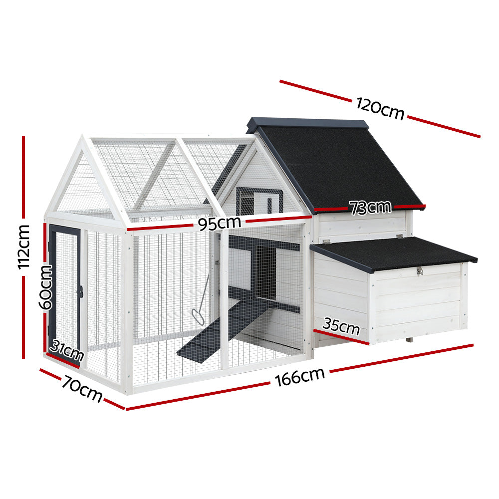 Chicken Coop 166cm x 120cm x 112cm
