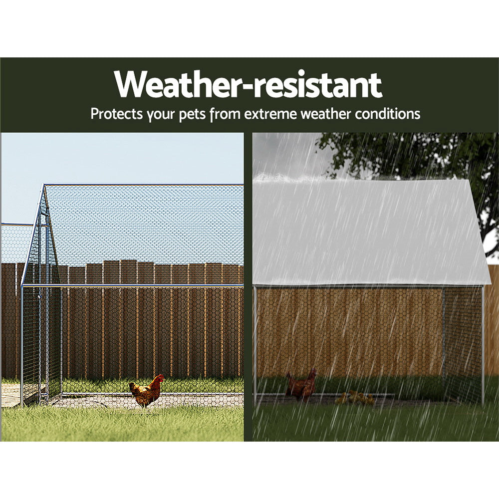 Chicken Run Walk in Hen House 3mx6mx2m