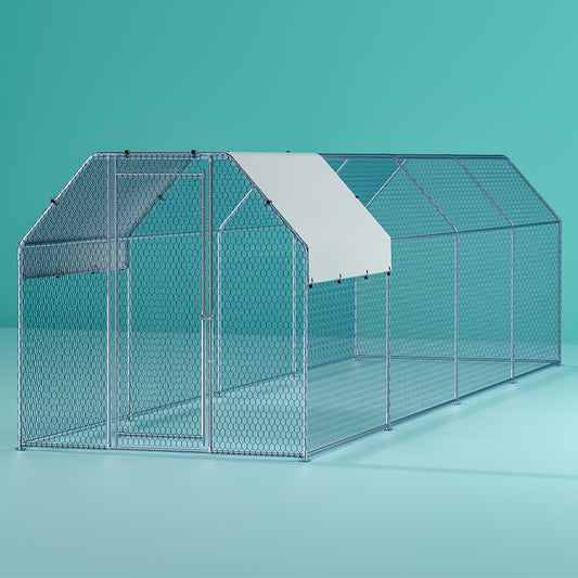 Chicken Run Walk In Hen House 2mx8mx2m