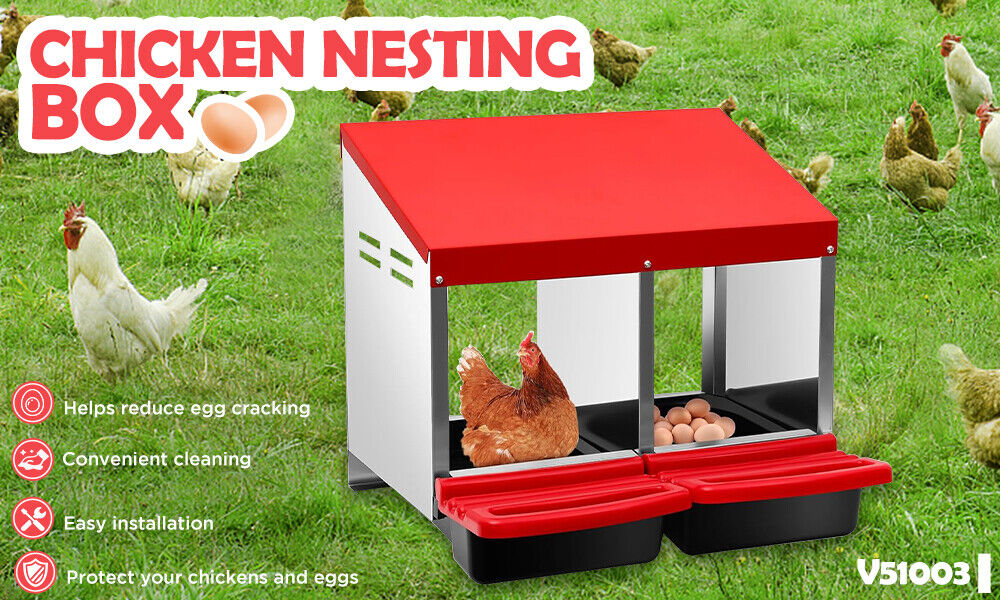 2 Hole Roll Away Lay Nesting Box