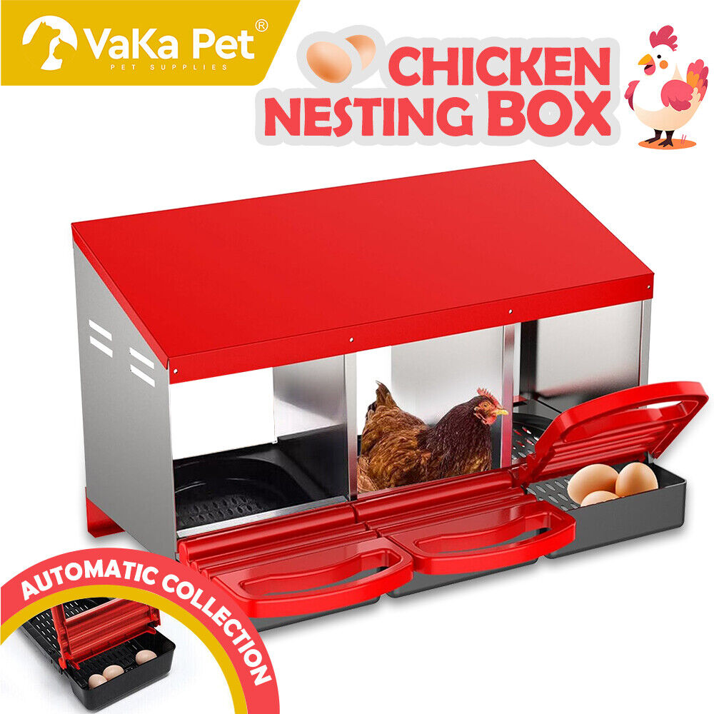 3 Hole Roll Away Egg Nesting Box